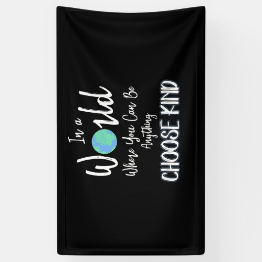 何でも親切にできる世界で 横断幕 (縦)