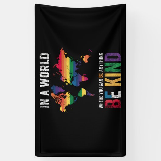 何でも親切にできる世界で 横断幕 (縦)