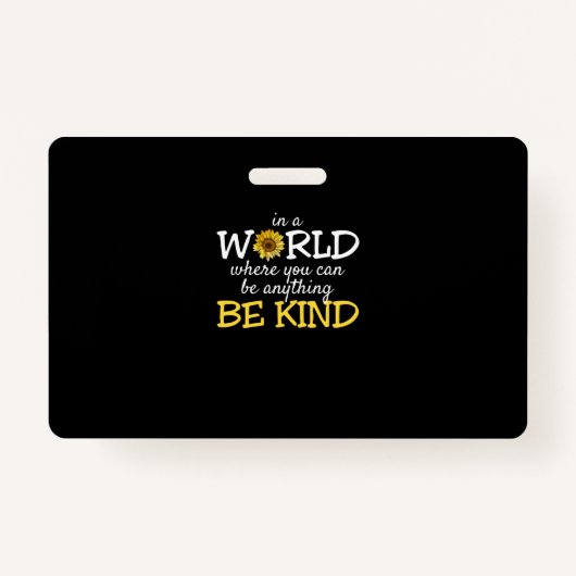 何でも親切になれる世界で バッジ (正面)