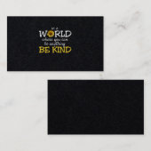 何でも親切になれる世界で 名刺 (正面/裏面)