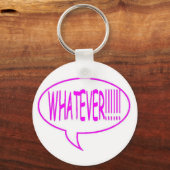 何でも話のバブルをピンクにする キーホルダー (正面)