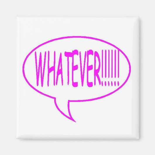 何でも話のバブルをピンクにする マグネット (正面)