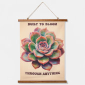 何でも開花できる 吊り下げ型タペストリー (正面)