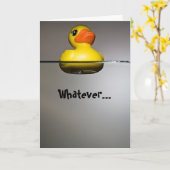 何でも…アヒルをフロート！ カード (黄色い花)