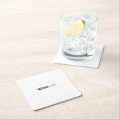 「何でも」 スクエアペーパーコースター (インサイチュ)