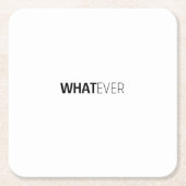 「何でも」 スクエアペーパーコースター (正面)