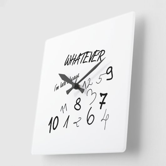 何でも スクエア壁時計 (傾斜)