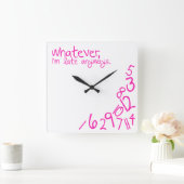 何でも スクエア壁時計 (ホーム)