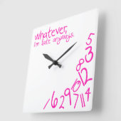 何でも スクエア壁時計 (傾斜)