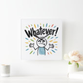 何でも！ スクエア壁時計 (ホーム)