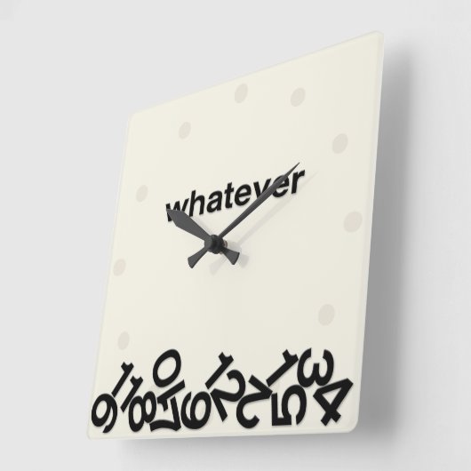 何でも スクエア壁時計 (傾斜)