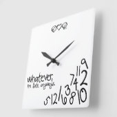 何でも スクエア壁時計 (傾斜)