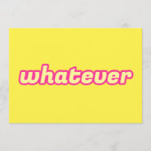 『何でも』 招待状 (正面)