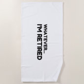 何でも…私は退職した ビーチタオル (正面)