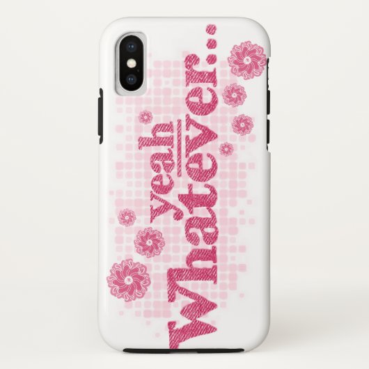 「何でも」赤と白の電話ケース Case-Mate iPhoneケース (裏面)