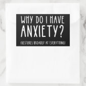 何で不安が出るんだ?すべてのもののジェスチャー 長方形シール (バッグ)