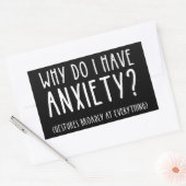 何で不安が出るんだ?すべてのもののジェスチャー 長方形シール (封筒)