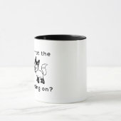 何で行っている孤か。 コーヒー・マグ マグカップ (中央)