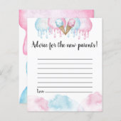 何で親のスクープアドバイスカード。 (正面/裏面)