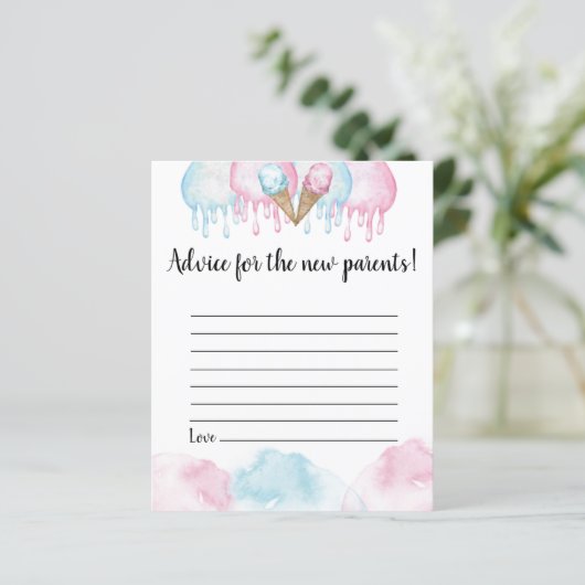 何で親のスクープアドバイスカード。 (スタンド正面)