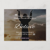 何で頼も祈りの言葉で信じは ポストカード (正面)