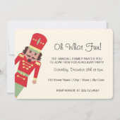 「何というおもしろい」の兵士玩具|クリスマスパーティー 招待状 (正面)