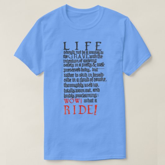 何という乗り物 Tシャツ (デザイン正面)