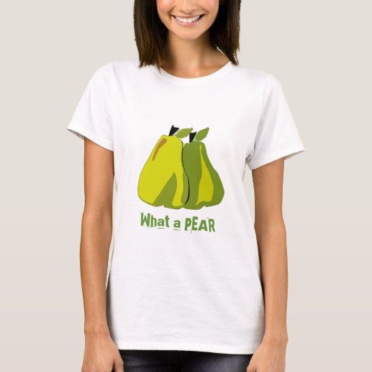 何という梨のユーモアのある風刺 Tシャツ (正面)
