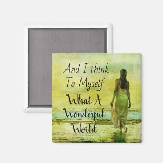 何という素晴らしい世界磁石 マグネット (正面/裏面)