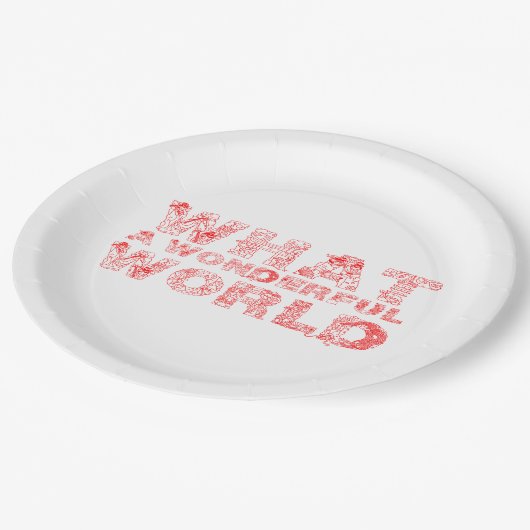 何という素晴らしい世界 ペーパープレート (アングル)