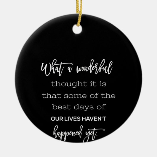 何という素晴らしい セラミックオーナメント (正面)