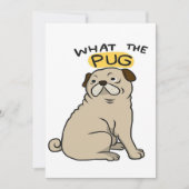 何というpugかわいい太ったパグ シーズンカード (正面)
