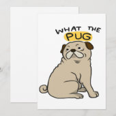 何というpugかわいい太ったパグ シーズンカード (正面/裏面)