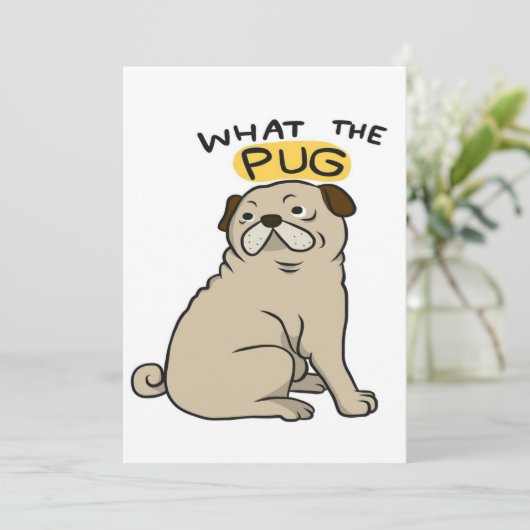 何というpugかわいい太ったパグ シーズンカード (スタンド正面)