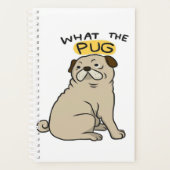 何というpugかわいい太ったパグ プランナー手帳 (正面)