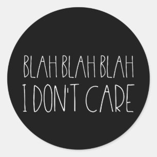 何とかかんとか、私は皮肉な白人のフォントを気にしません ラウンドシール