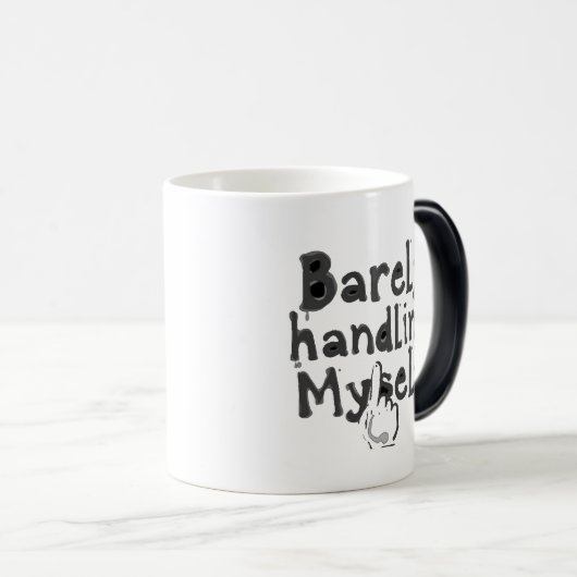 「何とかやっと生きてる」 モーフィングマグカップ (正面右)