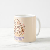 何とか持ちこたえてる コーヒーマグカップ (正面右)
