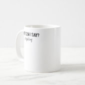 何と言ったらいいの魚釣り コーヒーマグカップ (正面左)