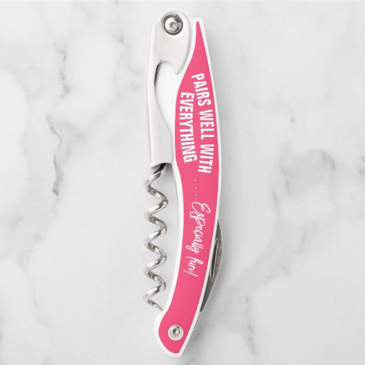 何にでも合うピンク ソムリエナイフ (正面)