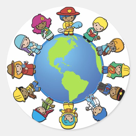 何になりたいか(成長したら)? ラウンドシール (正面)