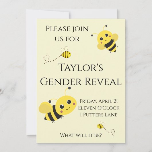 何になる? 招待状 (正面)