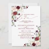 何にもこだわらず、ただ愛を大切にしたワインボルドのカジュアルウェディング 招待状 (正面)