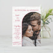 何にも奢らず、ただ愛を　台本　ピンク・マゼンタ　写真 招待状 (スタンド正面)