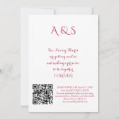 何にも奢らず、ただ愛を　台本　ピンク・マゼンタ　写真 招待状 (裏面)