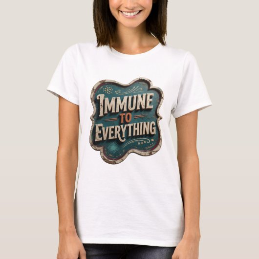 何にも負けないオレンジ色が目を引く Tシャツ (正面)