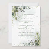 何にも飾らないただ愛を　ユーカリグリーンの写真 招待状 (正面)