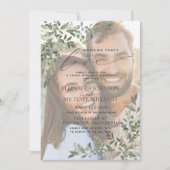 何にも飾らないただ愛を ヴェラム ユーカリ フォト 招待状 (正面)