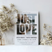 何にも飾らない、ただ愛を写真に。現代のウェディング 招待状