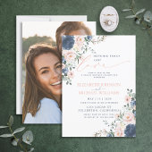 何にも飾らない、ただ愛を。ブルーブラッシュのウェディングフォト 招待状